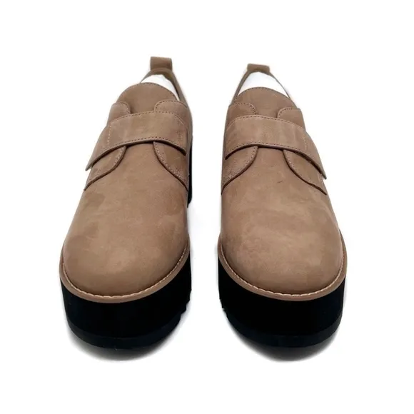 Eileen Fisher Shoes Zola Platform Wedge Bootie Earth Tumbled Nubuck Size…