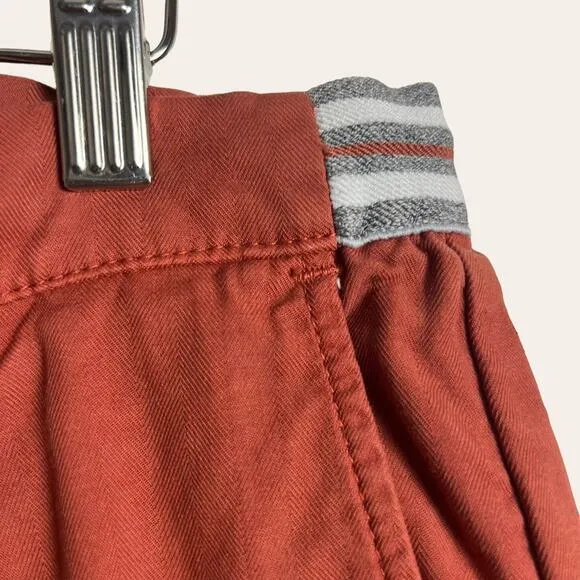 Eleventy Ochre Red Slim Fit Chino Jogger Dress Pants Size 38