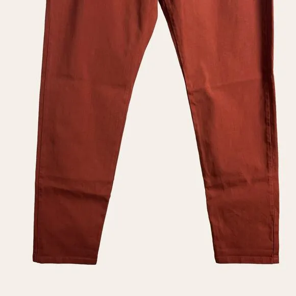 Eleventy Ochre Red Slim Fit Chino Jogger Dress Pants Size 38