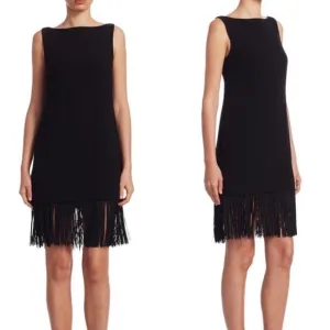 Elizabeth And James Ekon Black Fringe Dress 2