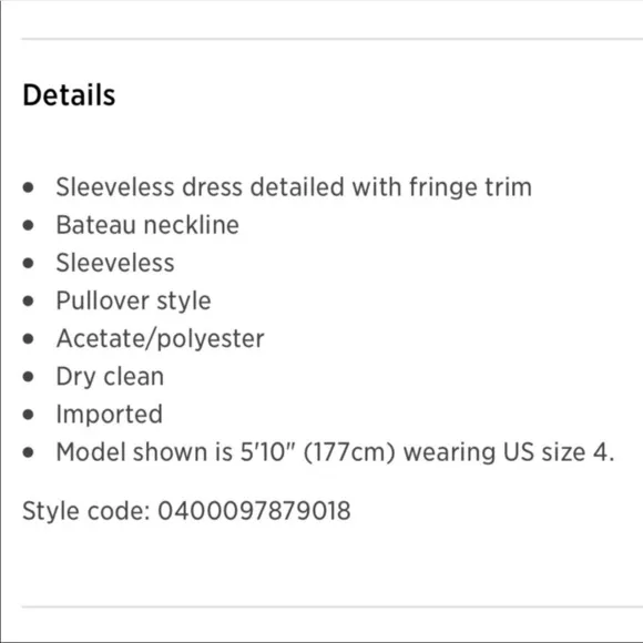 Elizabeth And James Ekon Black Fringe Dress 2