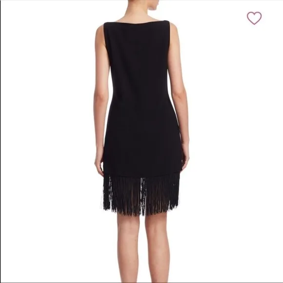Elizabeth And James Ekon Black Fringe Dress 2