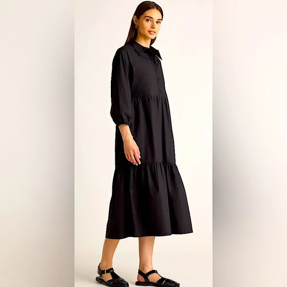 Ellen Tracy Poplin Dress - like new, size XS-S