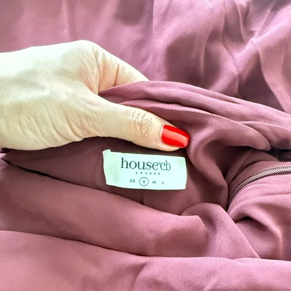 ELOISAWine Embroidered Midi Dress