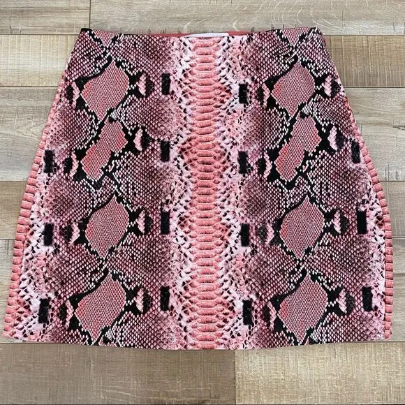 ENDLESS ROSE Faux Snake Skin Mini Skirt NWOT