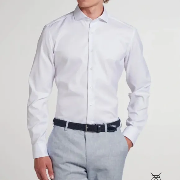 Eterna Dress Shirt Masterpiece Slim Fit. 41/16. New with Tags. White