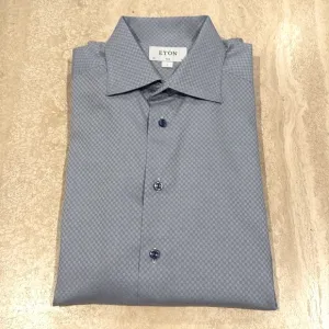 Eton Slim Fit Fine Cotton Twill Dress Shirt