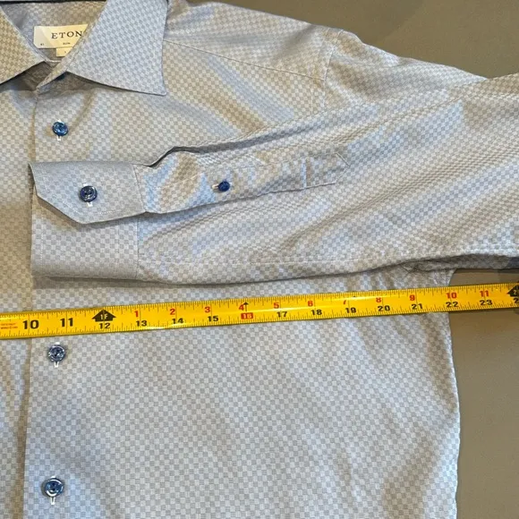 Eton Slim Fit Fine Cotton Twill Dress Shirt