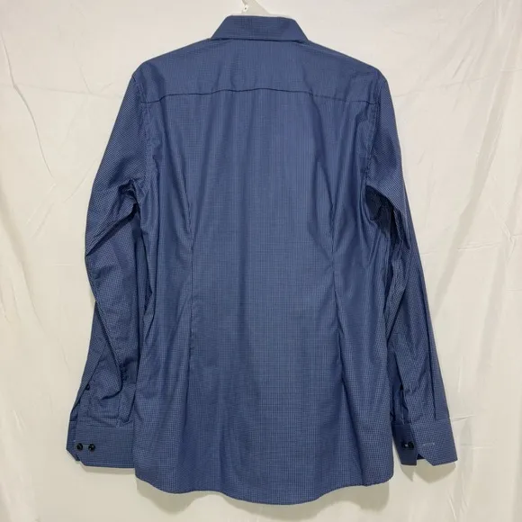 Eton Slim Fit Houndstooth Dress Shirt size 44