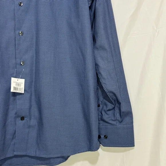 Eton Slim Fit Houndstooth Dress Shirt size 44