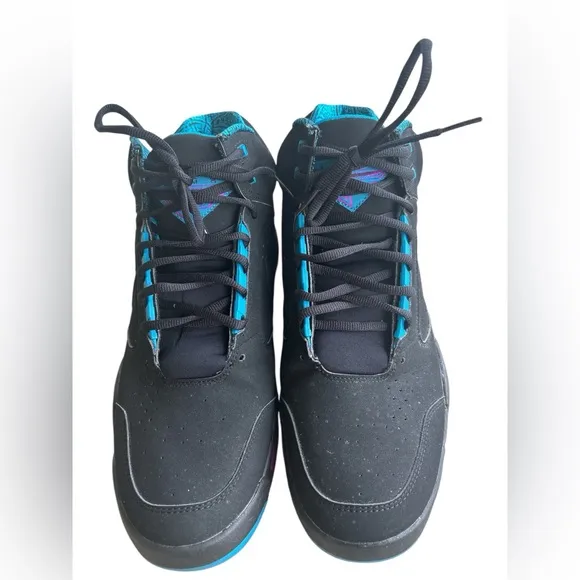 EUC Men’s Nike Air Flight Lite Mid Black Cyber Teal Size 12