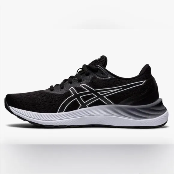 EUC💫ASICS Gel Men's Black/White Running Shoes 9.5 hiking gym walking comfort