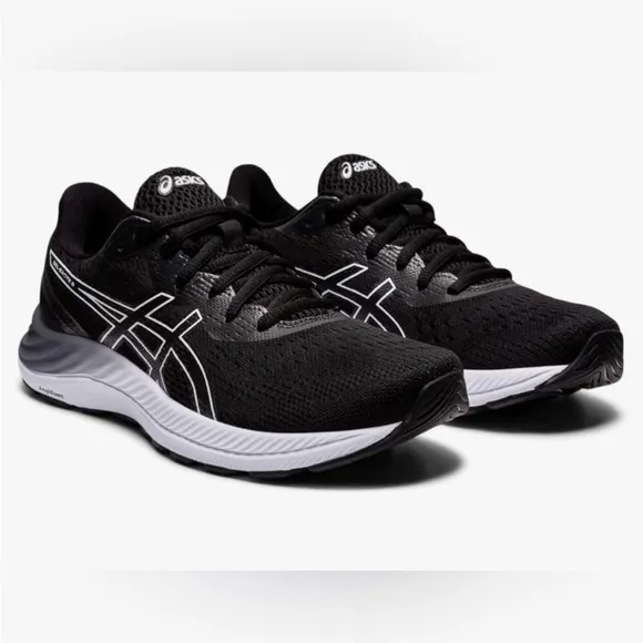 EUC💫ASICS Gel Men's Black/White Running Shoes 9.5 hiking gym walking comfort