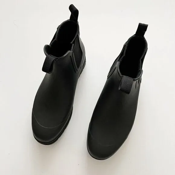 Everlane Black The Rain Boot Ankle Waterproof Chelsea Casual Shoes Size 10