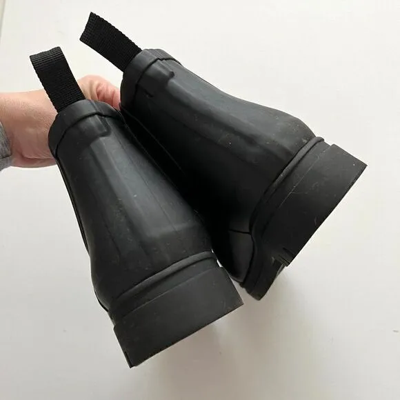 Everlane Black The Rain Boot Ankle Waterproof Chelsea Casual Shoes Size 10