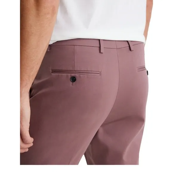 Express Mens Dress Pants 30x30 Extra Slim Dusty Red Stretch Cotton Blend