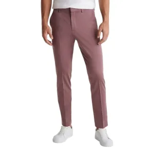 Express Mens Dress Pants 33x30 Extra Slim Dusty Red Stretch Cotton Blend