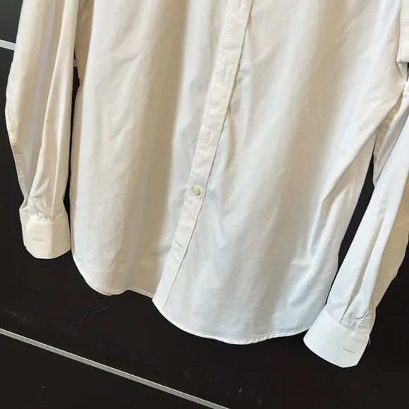 Express Men's Extra Slim Fit Long Sleeve Dress Shirt in White
