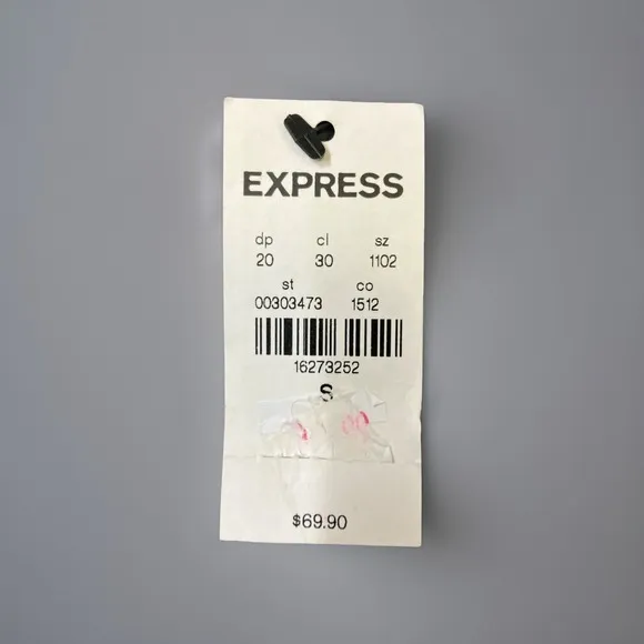 Express Performance Slim Fit Size Small Gray