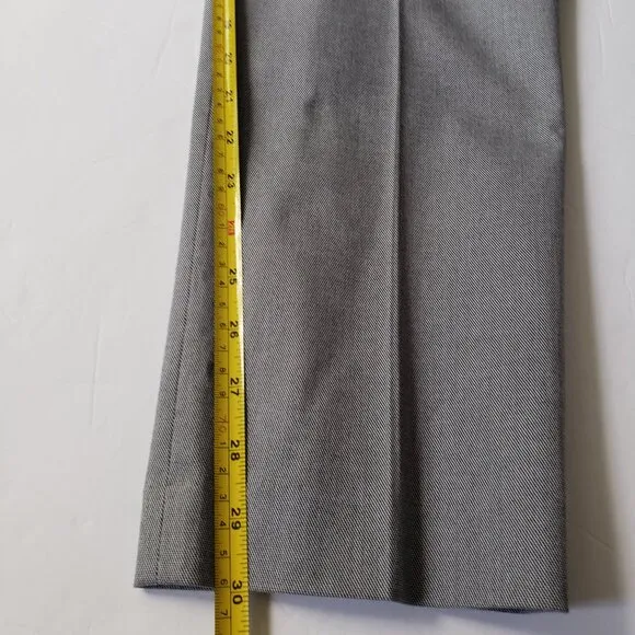 EXPRESS Slim Textured Cotton Blend Gray Dress Suit Pants