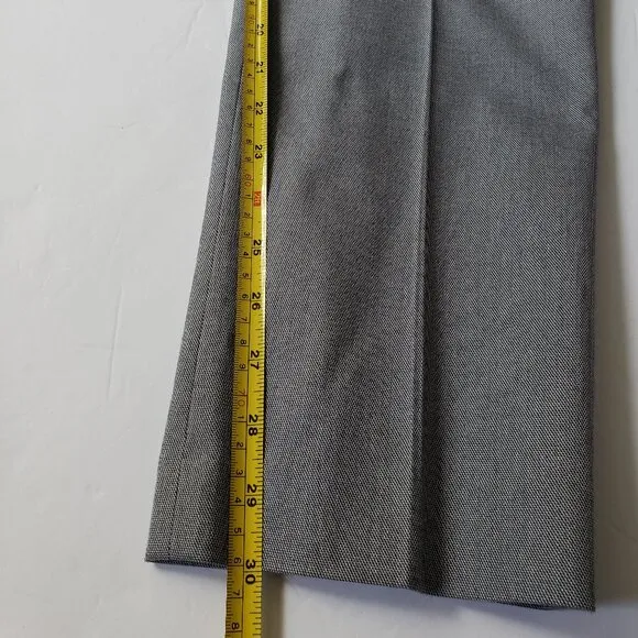 EXPRESS Slim Textured Cotton Blend Gray Dress Suit Pants