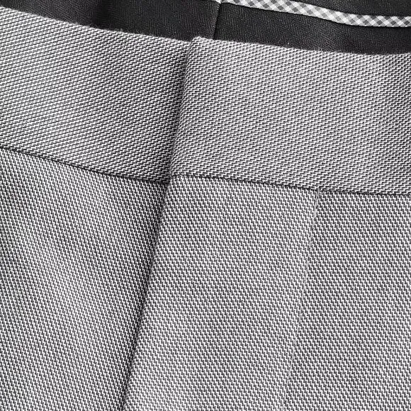 EXPRESS Slim Textured Cotton Blend Gray Dress Suit Pants