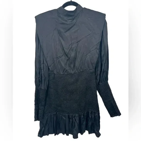 FARM RIO BLACK HEART NECKLINE MINI DRESS XS B318