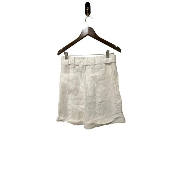 Farm Rio Tailored Pleated Linen Shorts Size Medium