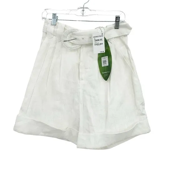 Farmrio Women's Off-White Tailored Shorts Size S NWT