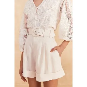 Farmrio Women's Off-White Tailored Shorts Size S NWT