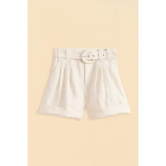 Farmrio Women's Off-White Tailored Shorts Size S NWT