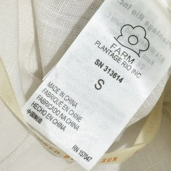 Farmrio Women's Off-White Tailored Shorts Size S NWT