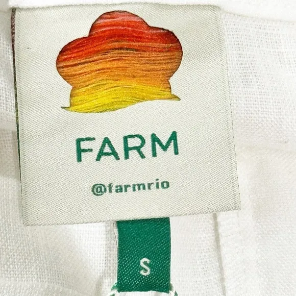 Farmrio Women's Off-White Tailored Shorts Size S NWT