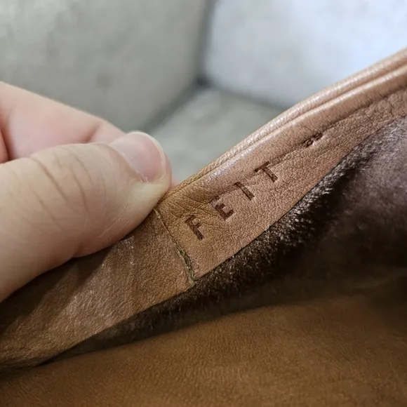 Feit Leather Indoor Slipper Loafers Vegetable Tanned Leather Size 39 Womens US 9