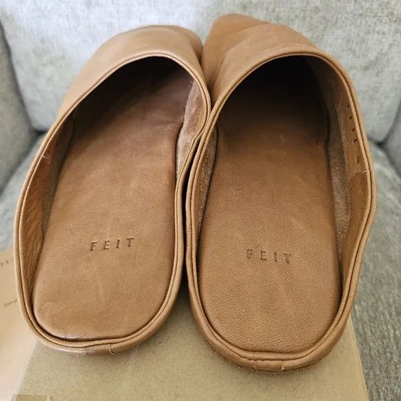 Feit Leather Indoor Slipper Loafers Vegetable Tanned Leather Size 39 Womens US 9