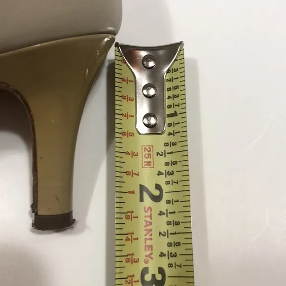 Ferragamo Heels-Tan- kitten /mid