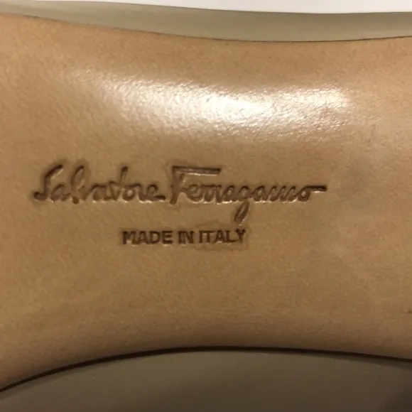 Ferragamo Heels-Tan- kitten /mid