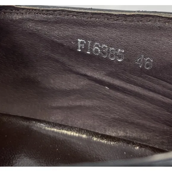 Fiesso by Aurelio Garcia Men Sz 12 Steampunk Western Goth Metal Tip Loafer Black