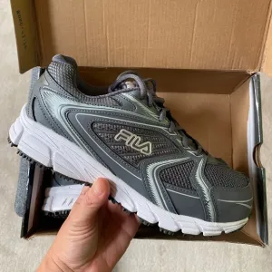 FILA Grey Slip Resistant Work Shoes