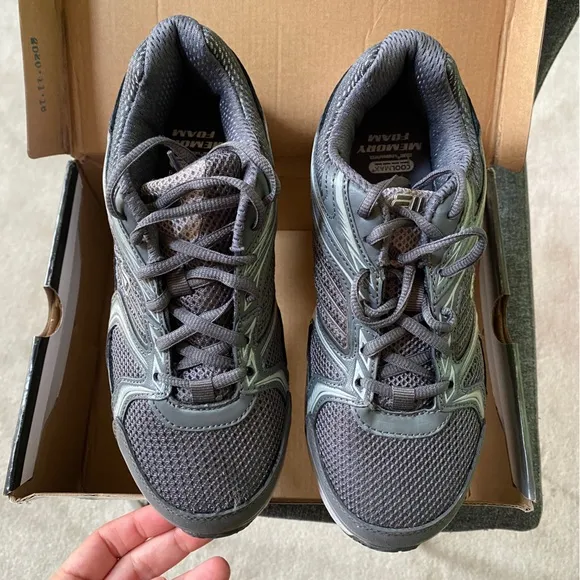 FILA Grey Slip Resistant Work Shoes