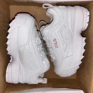 Fila Kids Disruptor 2 Platform Chucky Elevated Shoes Sneaker Peacoat White Sz 7