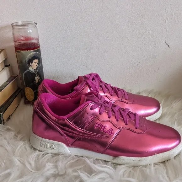 Fila Metallic Pink Sneakers Gym Shoes