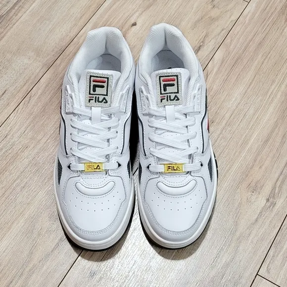 Fila Teratach 600 Mens Size 7.5 Leather Shoes White Green Y2K Retro Look