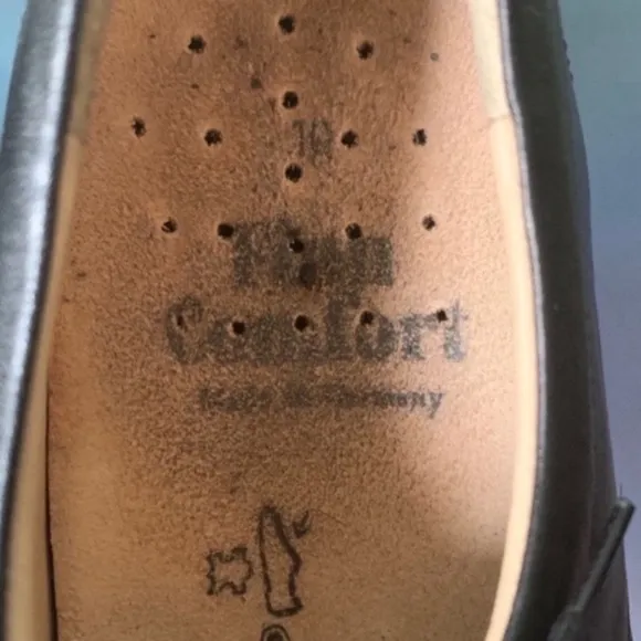 FINN COMFORT Black Leather Men's Shoes