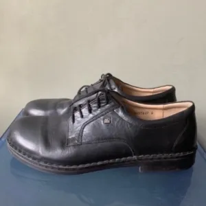 FINN COMFORT Black Leather Men's Shoes