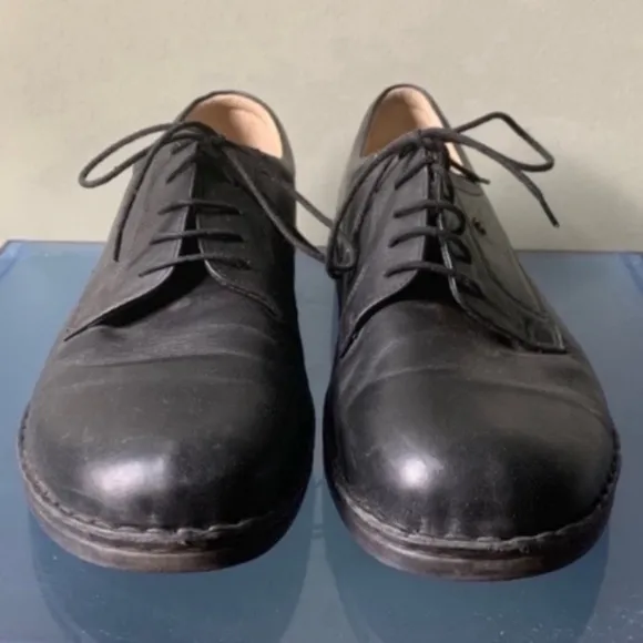 FINN COMFORT Black Leather Men's Shoes