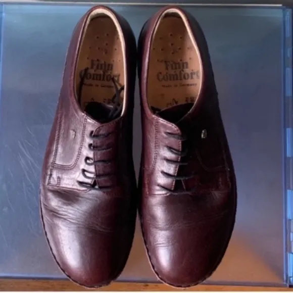 Finn Comfort Brown Leather Men's Shoes