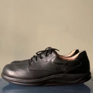 Finn Comfort Men's Black Leather Walking Shoes