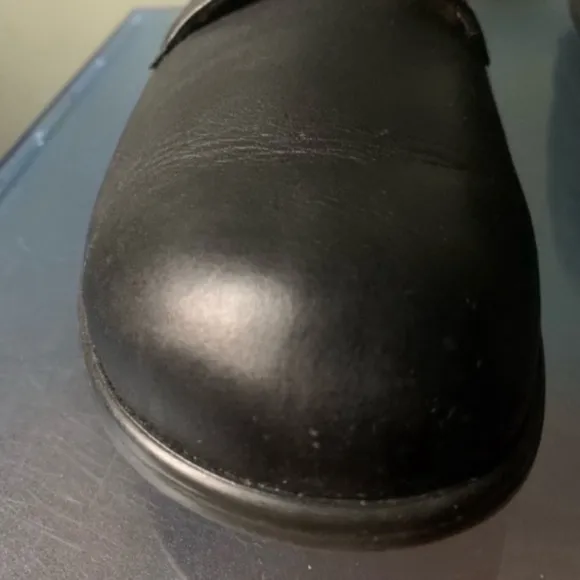 Finn Comfort Men's Black Leather Walking Shoes