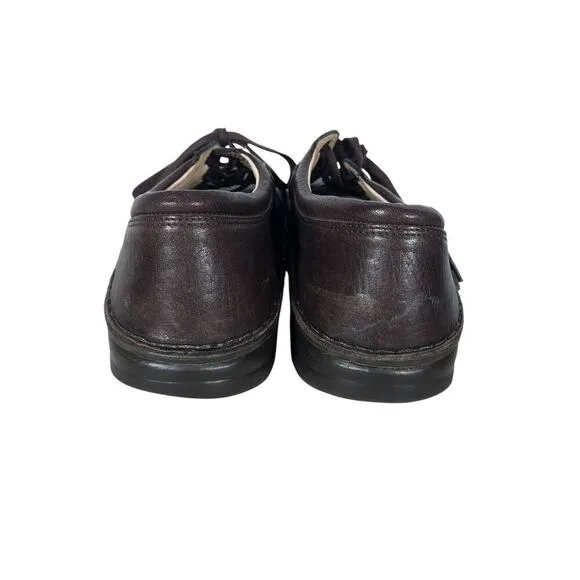 Finn Comfort York Lace Up Comfort Brogue Shoes EU 41 Brown Leather Orthopedic
